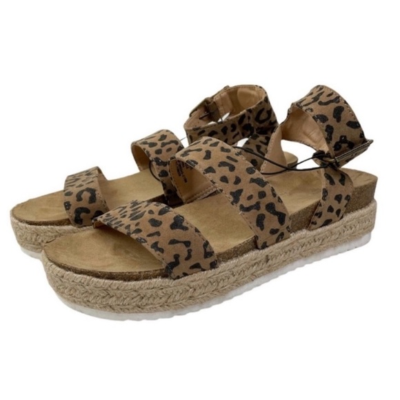 UNIVERSAL THREAD NWT Agnes Leopard Platform Sandals size 11 - Picture 9 of 9